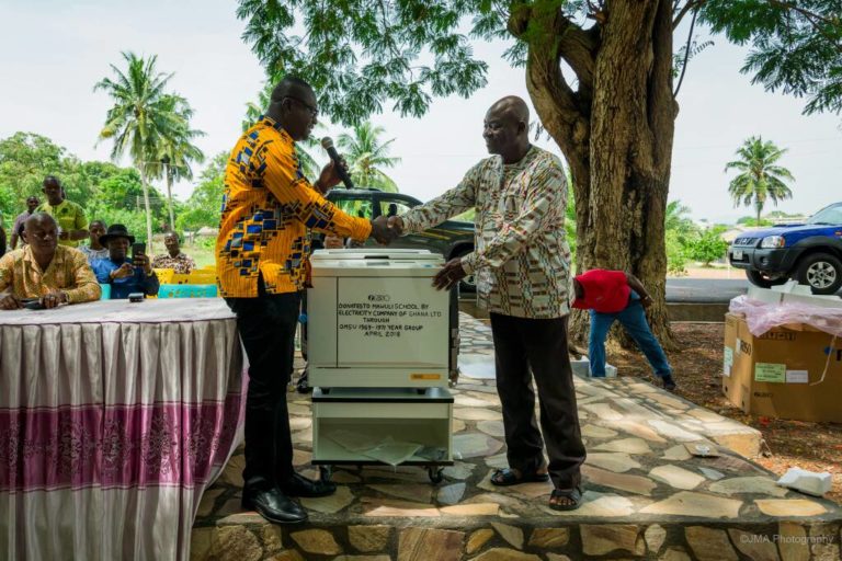 ECG Donates Heavy Duty Printing Machine to Mawuli School