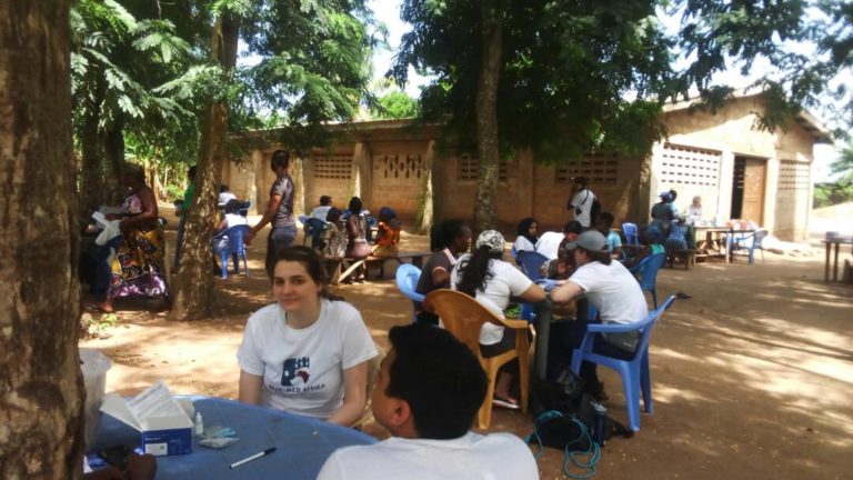 American Students provide free Medical Care at Adaklu  