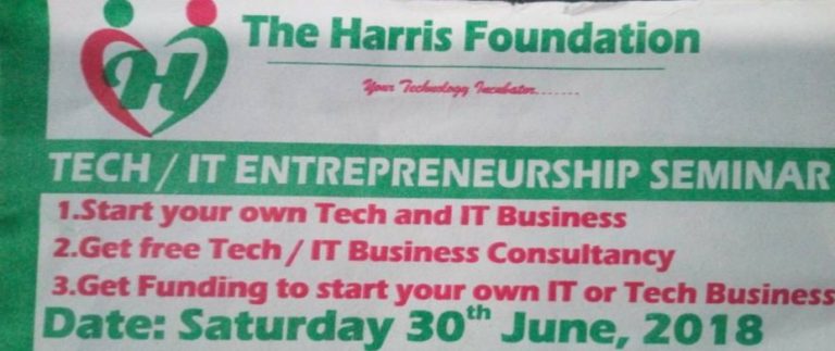 Harris Foundation Offers Support to IT Entrepreneurs in Ho