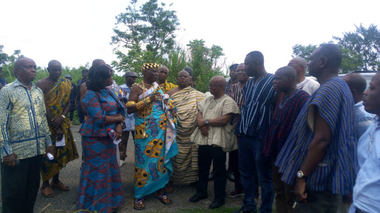 Volta Regional Minister Tours Project Sites