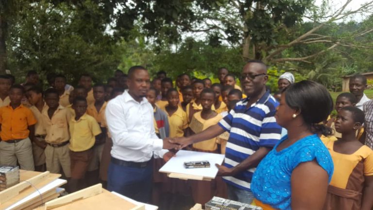 NGO Supports JHS Pupils with Educational Materials