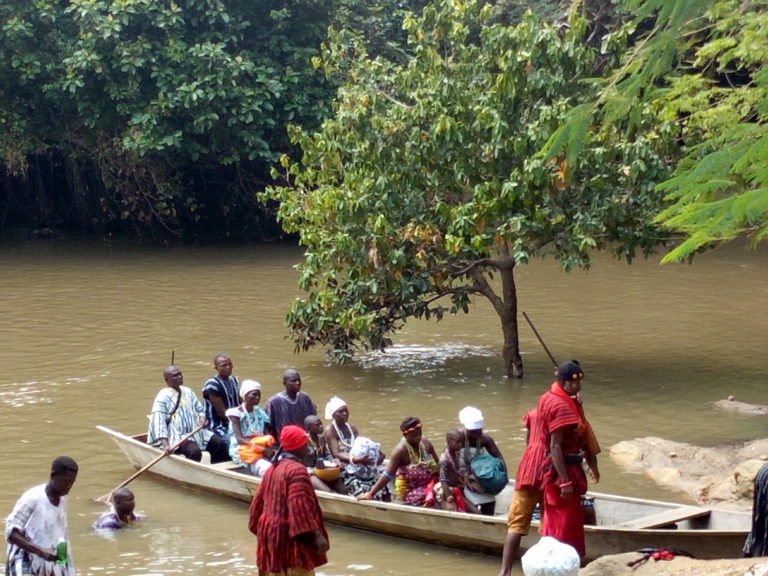 Rich Culture as Agotimes Reenact Arrival at present Settlement