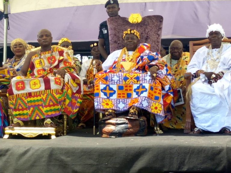 Awoamefia Indulges Subjects, Gives Address in Ewe at 2018 Hogbetsotsoza