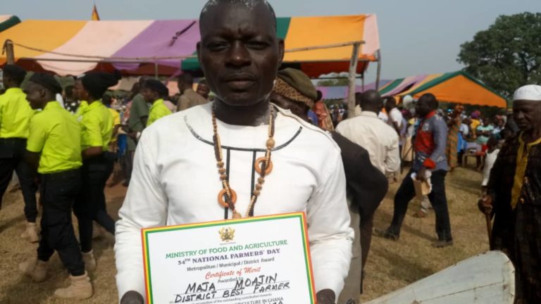 Nkwanta North: Best Farmer Wants Gov’t Incentives for Yam Farmers