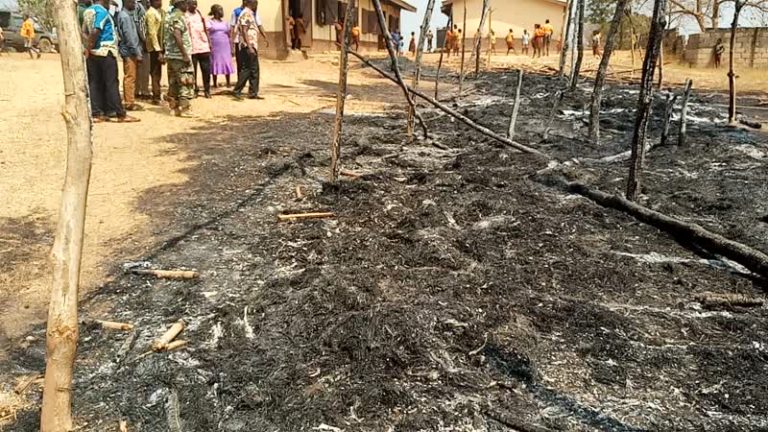 Fire Razes down New Agou School