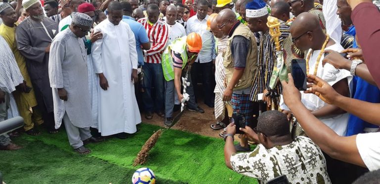 Amewu Cuts Sod for 2000 Capacity Sports Complex at Hohoe