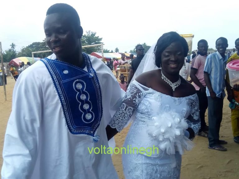 From Aisle to Polls; Newly Wedded Delegate Cast vote in  wedding attire.