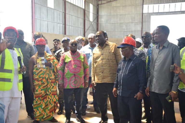 #PrezToursVolta: Akufo-Addo Inspects Agro-Processing Factory at Adaklu