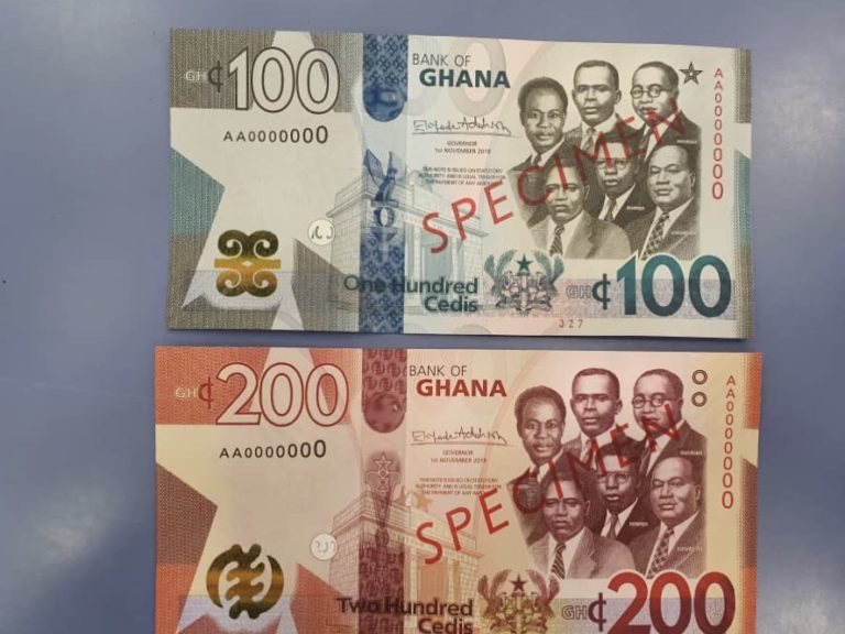 [VIDEO] BoG Outdoors New 100 & 200 Cedi Notes