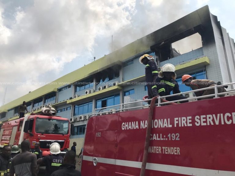 Fire Razes Parts of GRA Head office Building