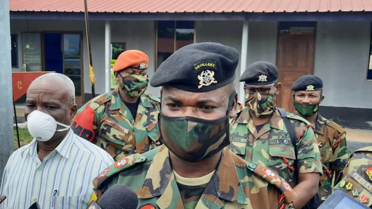 Soldiers Undergo COVID-19 Testing at Volta Barracks