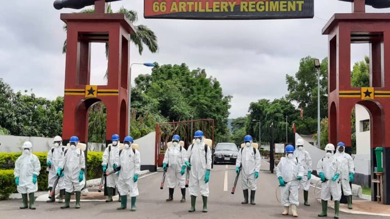 Military Installations, Schools Undergo Disinfection in Volta & Oti