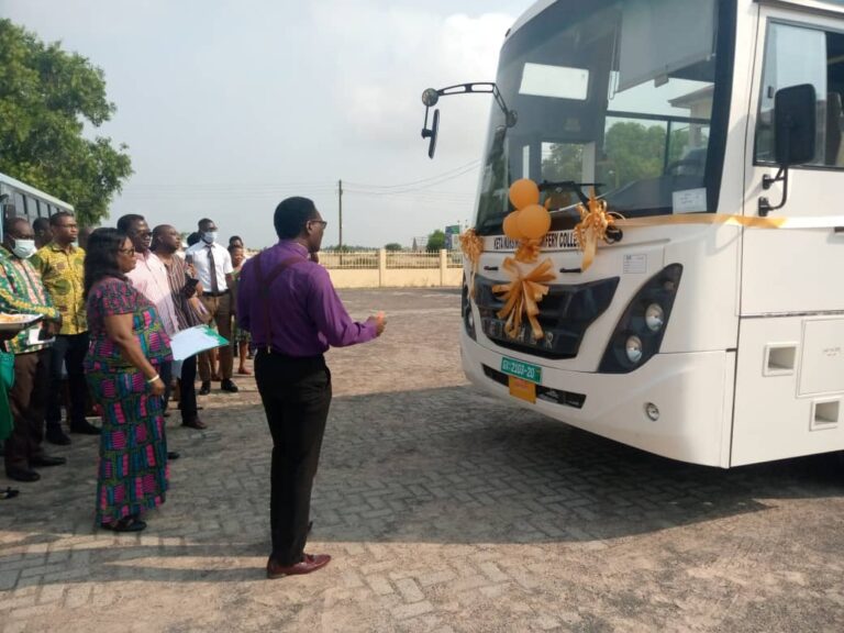 Prez. Akuffo Addo Donates Bus To Keta NMTC