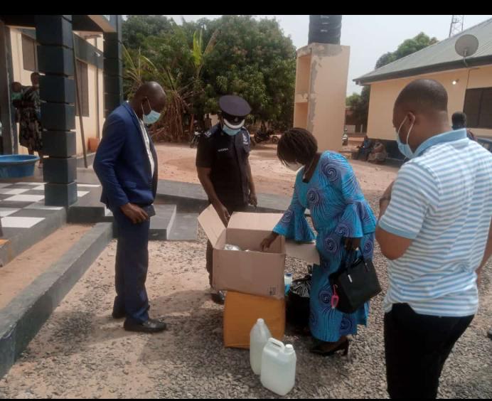 Hon. Dzifa Gomashie Donates To Ketu South Municipal Police