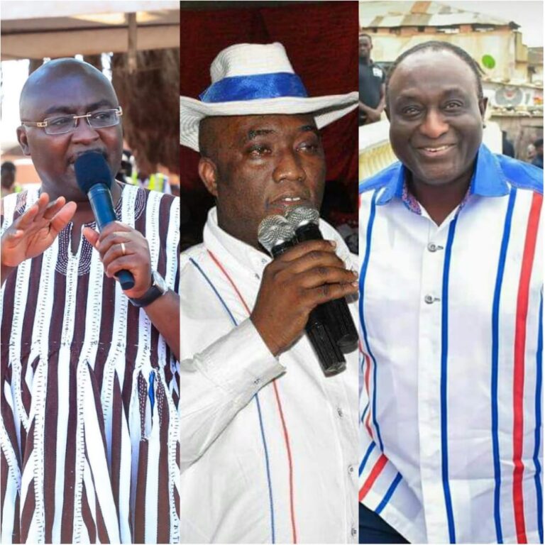 Flagbearer Hopefuls ‘Flex Muscles’ at Volta NPP New Office Sod Cutting