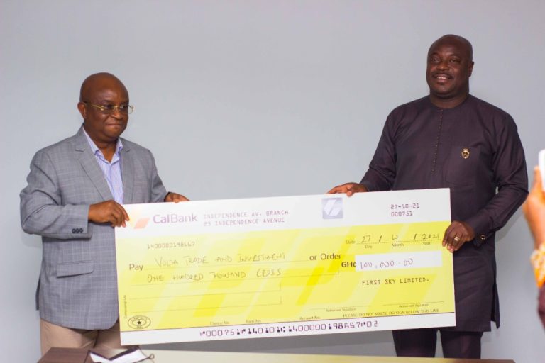 #VoltaFair21: First Sky Group  Donates Ghc100,000, other Packages towards Event