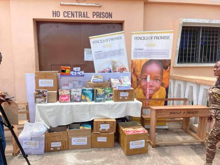 Pencils of Promise, others donate Educational Materials to Ho Central Prisons