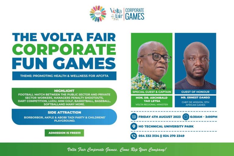 Volta Fair Corporate Fun Games slated for August 4